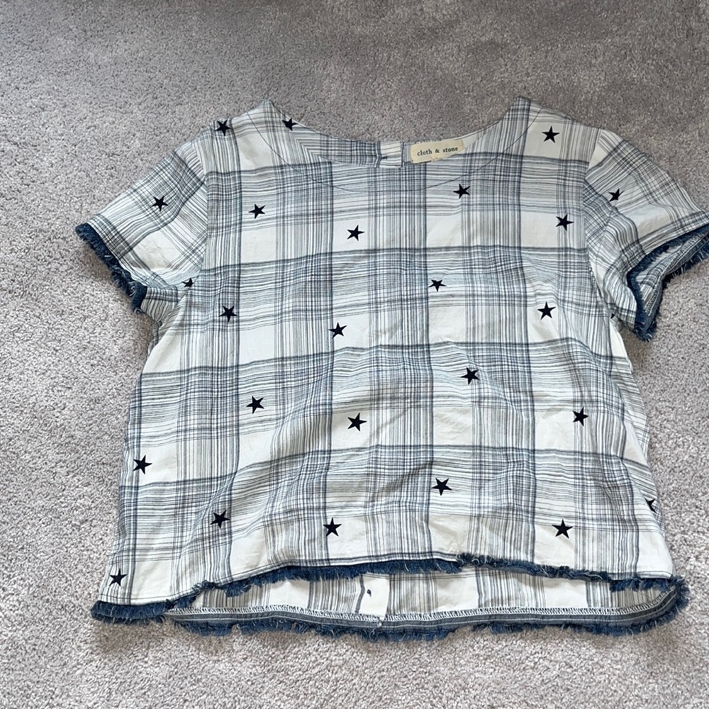 Flannel starred shirt from cloth and stone size small